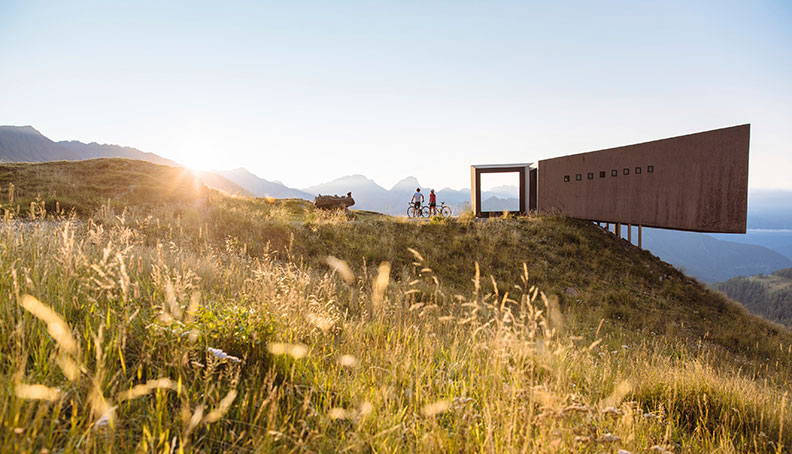 Pass museum on the Passo del Rombo