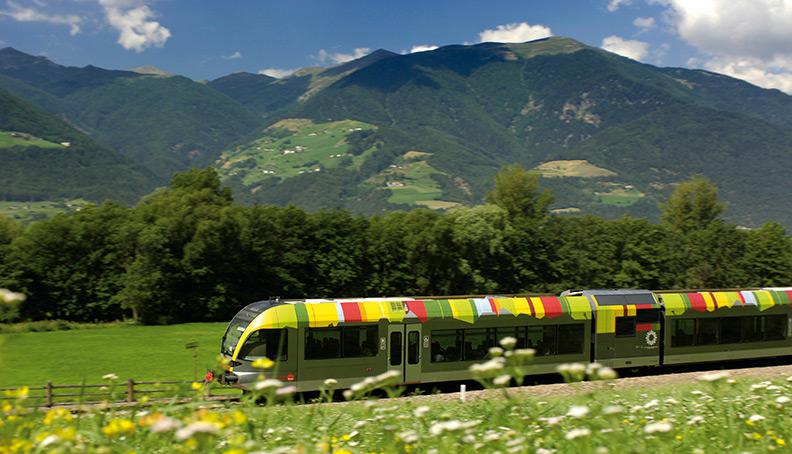 Regional train in South Tyrol