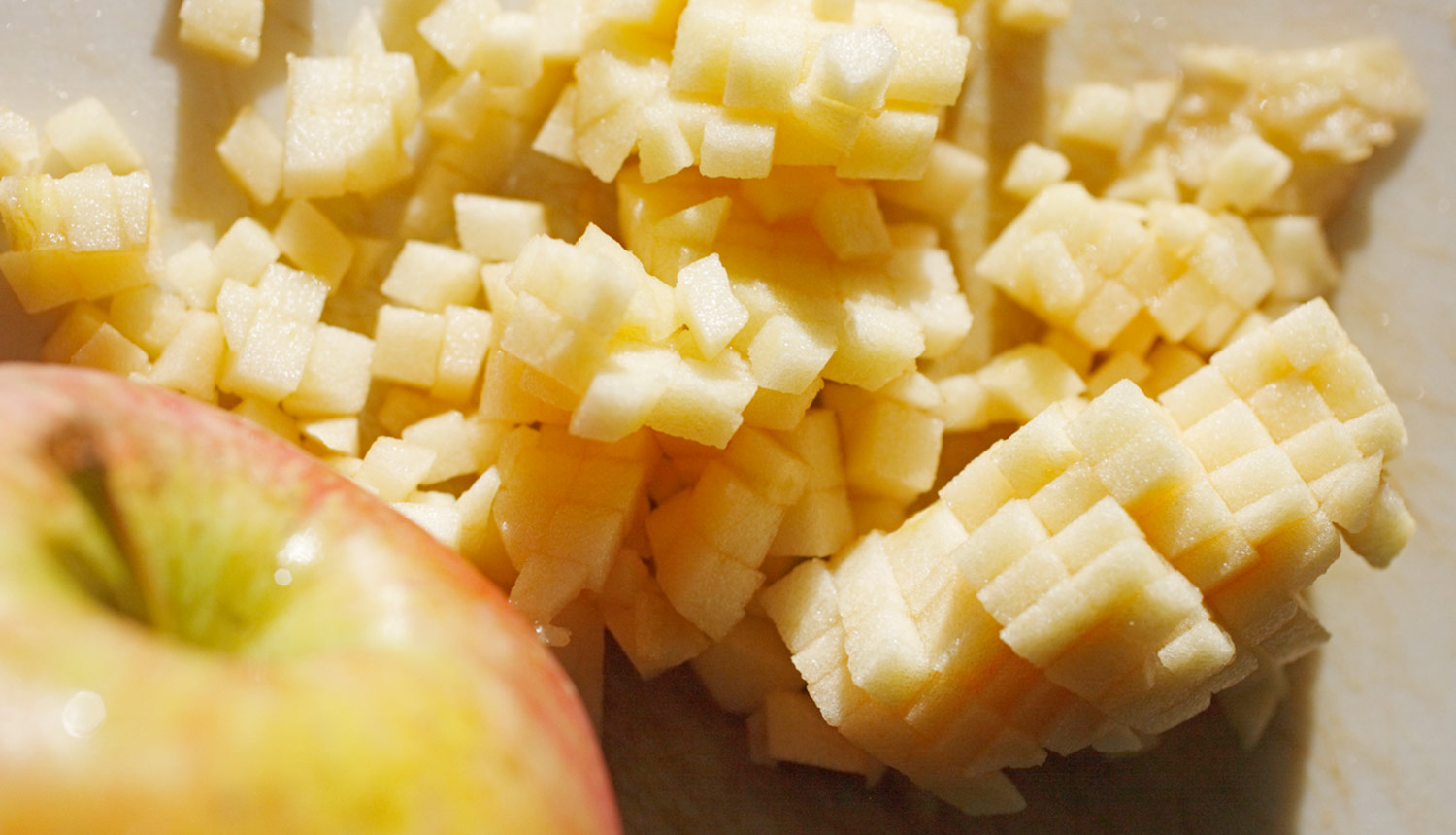 Apples ready for processing